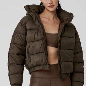 Alo Aspen Puffer Jacket - Espresso  - Size S